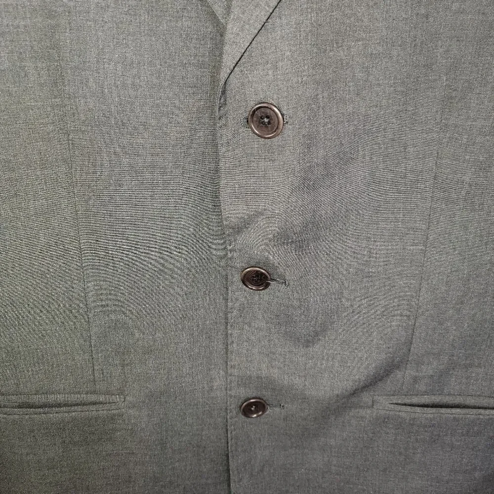 Perry Ellis Modern Fit gray suit blazer jacket size 38
